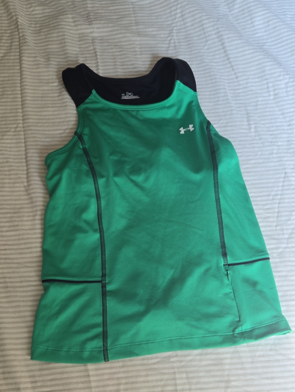 Under Armour Women's Green Athletic Racerback Tank Size Small